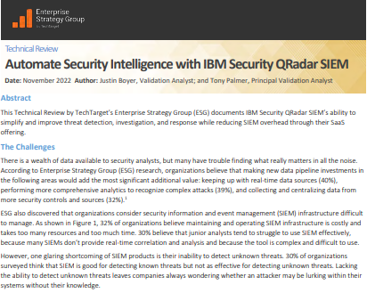 Automate Security Intelligence with IBM Security QRadar SIEM