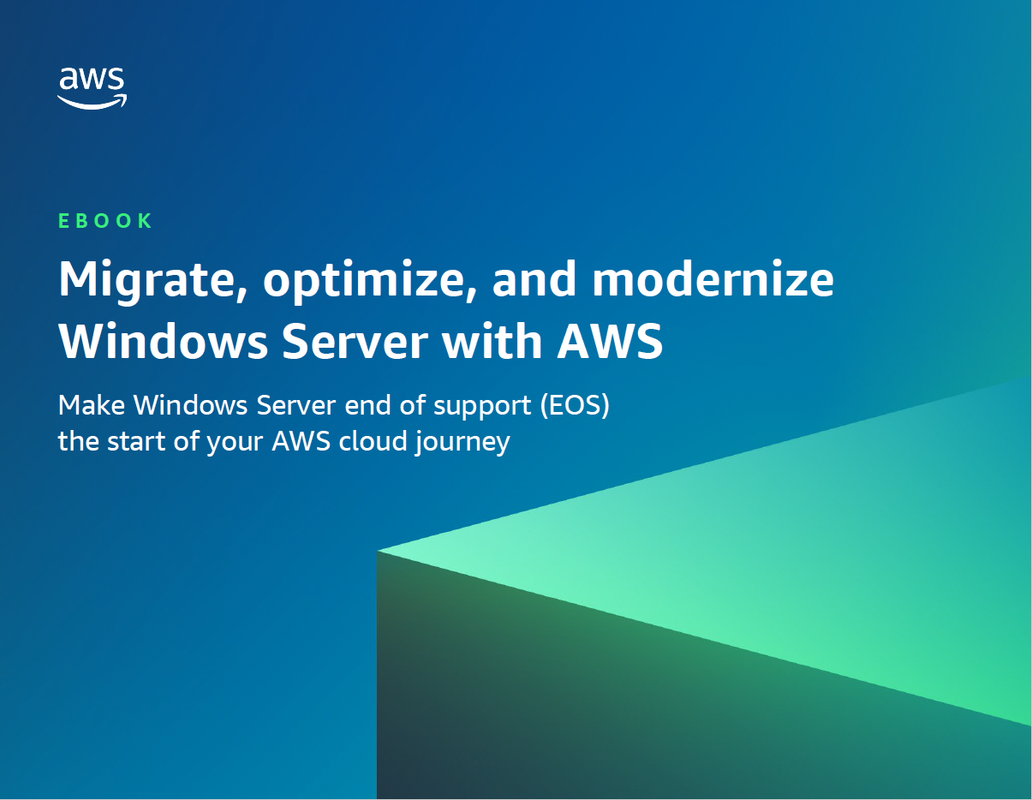 Break Free of Upgrade Cycles and Modernize Windows Server with AWS