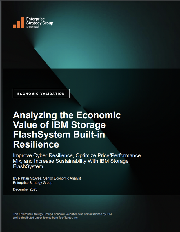 Analyzing the Economic Value of IBM Storage FlashSystem Built-in Resilience